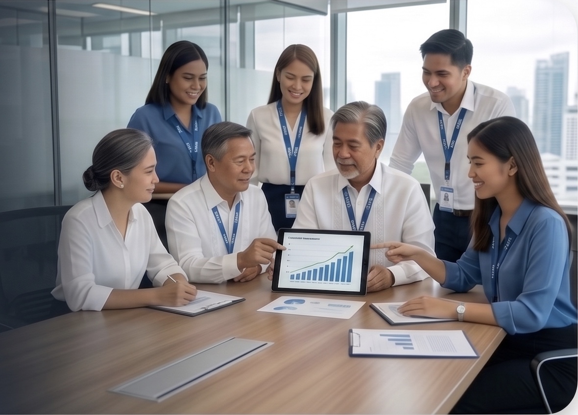 TMPI corporate client team reviewing growth strategy